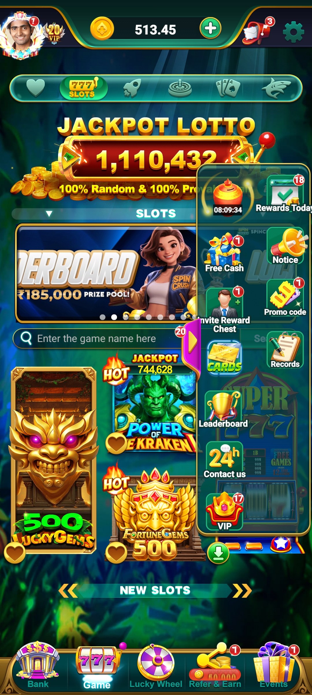 Casual Games inside Spin Crush