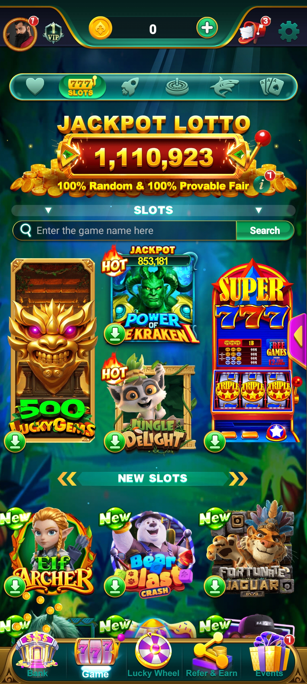 Core Games inside Spin Crush